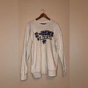 Kansas State University KSU K-State Wildcats Gray Champion Sweatshirt